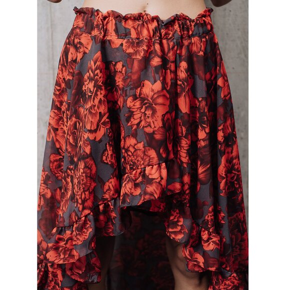 Maison Revolt "Dolly" Chiffon Ruffle Skirt – Tropical Paradise Collection (2019 - Picture 4 of 5